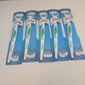 Lot 5 Listerine UltraClean Access Handle Flosser Refills Disposable Heads Sealed